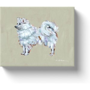 Art Barke by Chelsea McShane Art Samoyed Canvas Print, 10 x 8-in