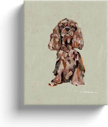 Art Barke by Chelsea McShane Art Ruby Cavalier King Charles Canvas Print, 10 x 8-in