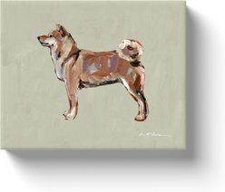 Art Barke by Chelsea McShane Art Shiba Inu Canvas Print, 10 x 8-in