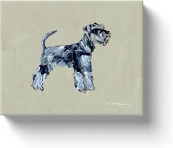 Art Barke by Chelsea McShane Art Salt & Pepper Schnauzer Canvas Print, 10 x 8-in