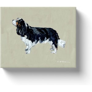 Art Barke by Chelsea McShane Art Cavalier King Charles Tri Color Canvas Print, 10 x 8-in
