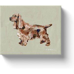 Art Barke by Chelsea McShane Art Apricot English Cocker Spaniel Canvas Print, 10 x 8-in