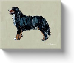 Art Barke by Chelsea McShane Art Bernese Mountain Dog Canvas Print, 10 x 8-in