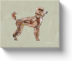 Art Barke by Chelsea McShane Art Apricot Poodle Canvas Print, 10 x 8-in