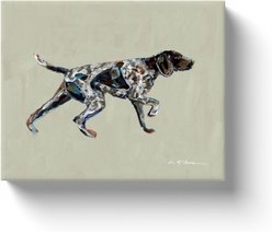 Art Barke by Chelsea McShane Art German Shorthaired Pointer Pointing Canvas Print, 10 x 8-in