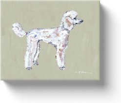 Art Barke by Chelsea McShane Art White Poodle Canvas Print, 10 x 8-in
