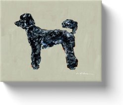 Art Barke by Chelsea McShane Art Black Poodle Canvas Print, 10 x 8-in