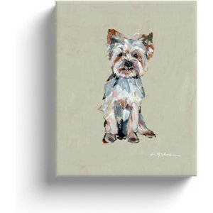 Art Barke by Chelsea McShane Art Yorkie Canvas Print, 10 x 8-in
