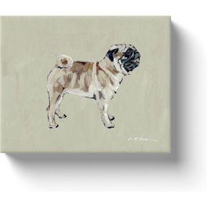 Art Barke by Chelsea McShane Art Fawn Pug Canvas Print, 10 x 8-in