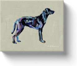 Art Barke by Chelsea McShane Art Black Labrador Canvas Print, 10 x 8-in