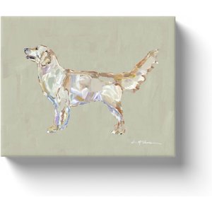 Art Barke by Chelsea McShane Art Light Golden Retriever Canvas Print, 10 x 8-in