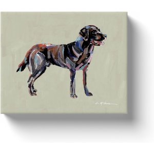 Art Barke by Chelsea McShane Art Chocolate Labrador Canvas Print, 10 x 8-in
