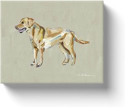Art Barke by Chelsea McShane Art Yellow Labrador Canvas Print, 10 x 8-in