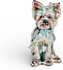 Art Barke by Chelsea McShane Art Yorkie Acrylic Tabletop, 7 x 3-in