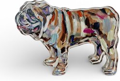 Art Barke by Chelsea McShane Art Abstract English Bulldog Acrylic Tabletop, 7 x 5-in