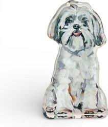 Art Barke by Chelsea McShane Art White Shih Tzu Acrylic Tabletop, 7 x 3-in