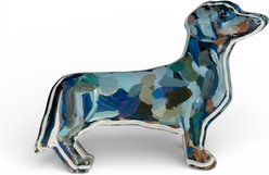 Art Barke by Chelsea McShane Art Dachshund Abstract Acrylic Tabletop, 7 x 4-in