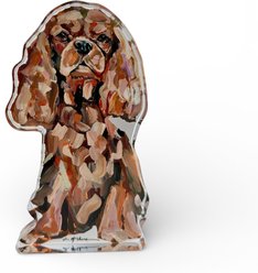 Art Barke by Chelsea McShane Art Cavalier King Charles Ruby Acrylic Tabletop, 7 x 3-in