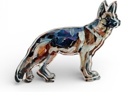 Art Barke by Chelsea McShane Art German Shepherd Black & Tan Acrylic Tabletop, 7 x 5-in
