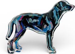 Art Barke by Chelsea McShane Art Black Lab Acrylic Tabletop, 7 x 5-in