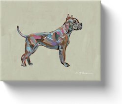 Art Barke by Chelsea McShane Art Abstract Pitbull Canvas Print, 10 x 8-in