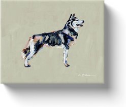 Art Barke by Chelsea McShane Art Siberian Husky Canvas Print, 10 x 8-in