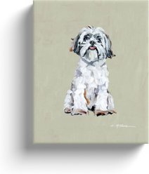 Art Barke by Chelsea McShane Art Shih Tzu Canvas Print, 10 x 8-in