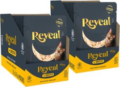 Reveal Natural Grain-Free Chicken Breast in Broth Flavored Wet Cat Food, 2.47-oz pouch, bundle of 24 