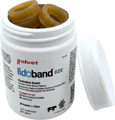 Solvet Lidoband EZE Livestock Castration Bands, 20 count