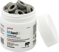 Solvet Lidoband XL Livestock Castration Bands, 25 count