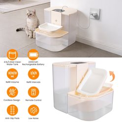 Bencmate Smart Automatic Plastic Cat Water Dispenser with Dual Tank, Beige, Medium: 15.84-cup slide 2 of 8