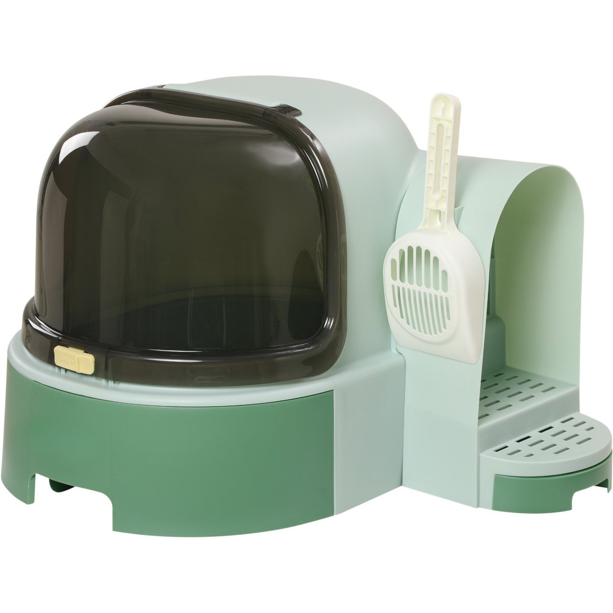 Bencmate Covered Cat Litter Box, Green, 20.5 x 23.5 x 16.5-in