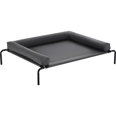 Bencmate Bencmate Breathable Mesh Cooling Elevated Dog Bed, Black, Medium