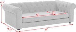Bencmate Elegant Rectangular Durable Elevated Novelty Dog Bed, Beige slide 2 of 7