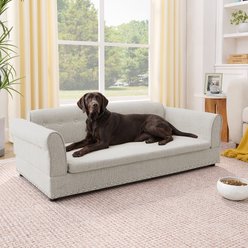 Bencmate Oversized Elegant Modern Elevated Novelty Dog Bed Sofa, Beige