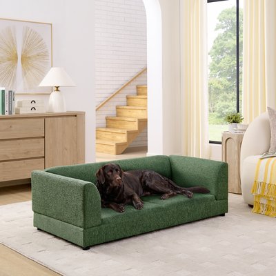 Bencmate Bencmate Comfortable Oversized Modern Rectangular Novelty Dog Bed Sofa, Green