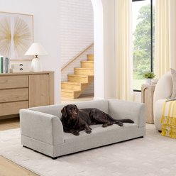 Bencmate Comfortable Oversized Modern Rectangular Novelty Dog Bed Sofa, Beige