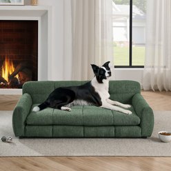 Bencmate Soft & Comfortable Modern Novelty Dog Bed Sofa, Comfortable Dog Sofa, Green slide 1 of 8