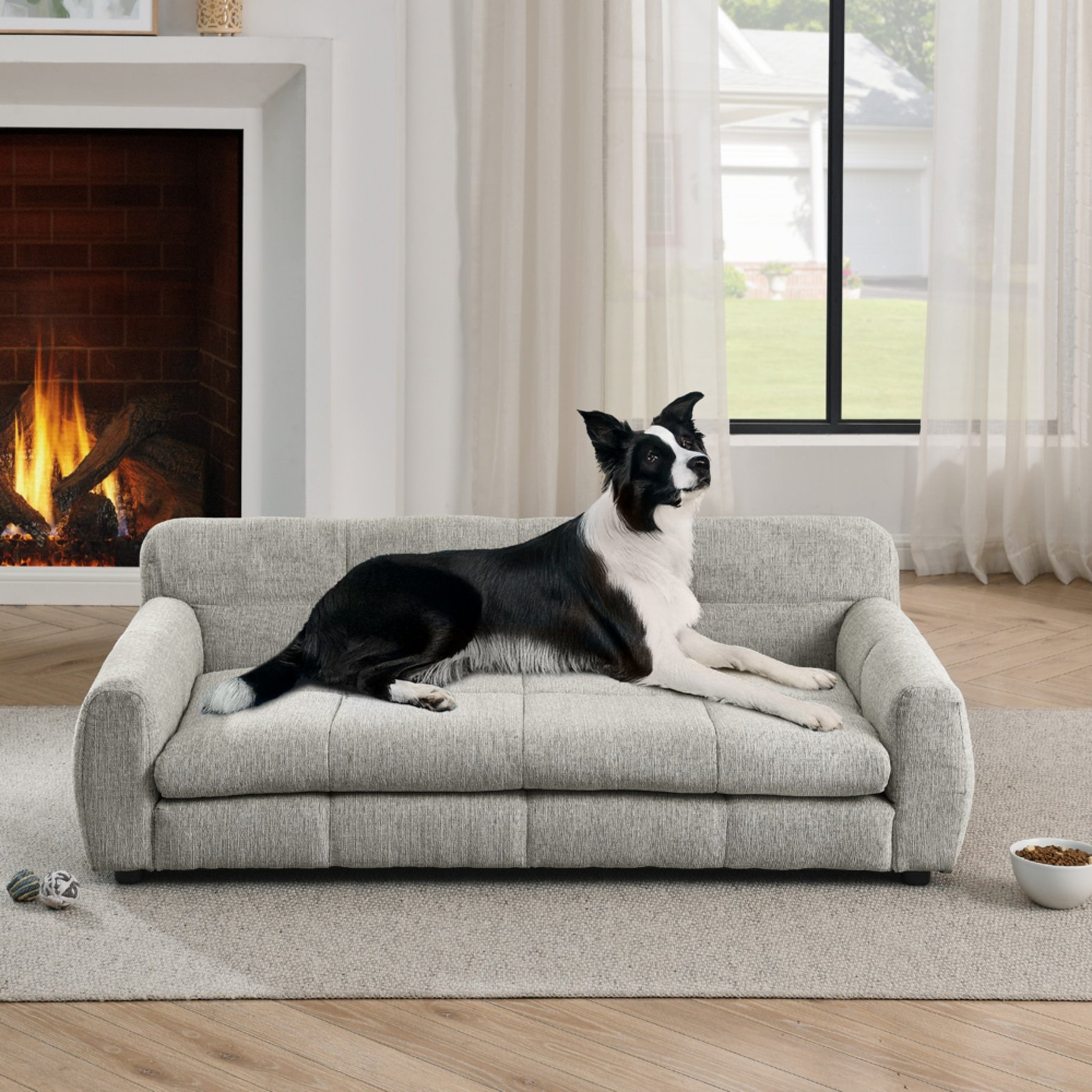 Bencmate Soft & Comfortable Modern Novelty Dog Bed Sofa, Comfortable Dog Sofa, Beige