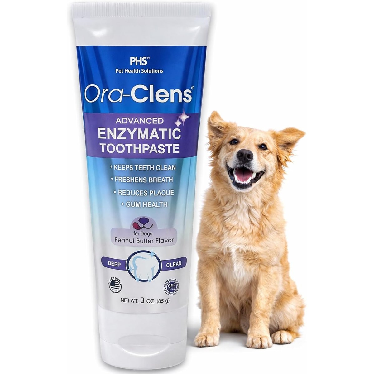 Ora-Clens Advanced Enzymatic Peanut Butter Flavor Dog Toothpaste, 3-fl oz tube