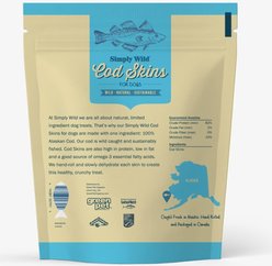 Simply Wild Cod Skins Dehydrated Dog Treats, 6.6-oz bag slide 2 of 7