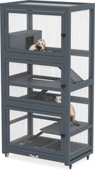 Coziwow 5 Level Locking Ferret Cage, Grey, 28.5 x 18.9 x 58.6-in