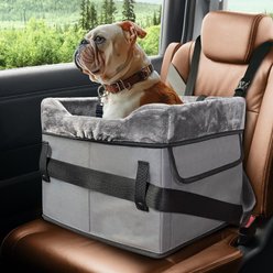 GAPZER Washable Pad Travel Escape-Proof Bag Dog & Cat Carrier, Grey, Small: 15.5 x 14.5 x 13-in slide 1 of 9