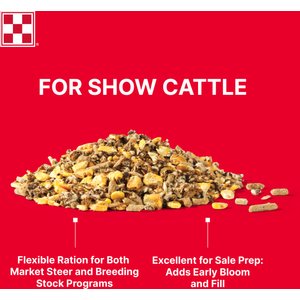 Purina Honor Show Full Range 12 TXT DX High Fiber Cattle Feed, 50-lb bag
