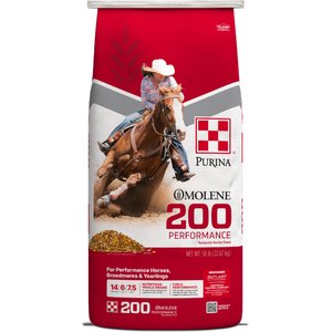 Purina Omolene 200 Performance Horse Feed, 50-lb bag