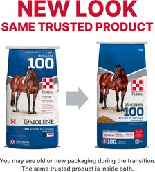 Purina Omolene 100 Active Pleasure Horse Feed, 50-lb bag slide 2 of 9