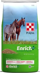 Purina Animal Nutrition Purina Enrich Plus Ration Balancer Horse Feed, 50-lb bag