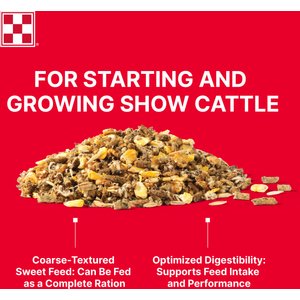 Purina Animal Nutrition Honor Show Fitter’s Edge 13 DX Cattle Feed, 50-lb bag