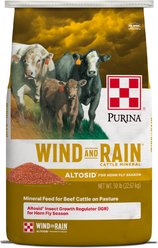 Purina Wind & Rain Altosid 7.5% Phosphorus Complete Cattle Mineral, 50-lb bag