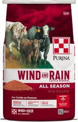 Purina Wind & Rain All Season 7.5% Phosphorus Complete Cattle Mineral, 50-lb bag
